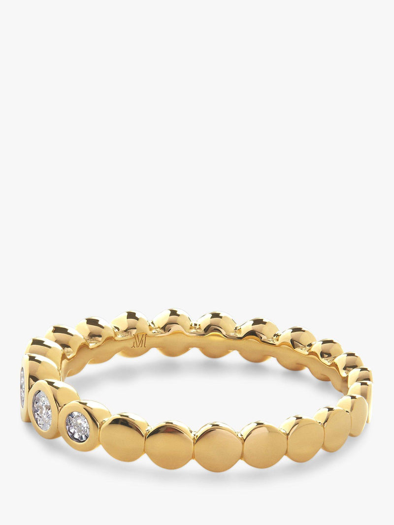 Monica Vinader Diamant-Halb-Eternity-Ring, importiert aus dem Vereinigten Königreich