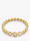 Monica Vinader Diamant-Halb-Eternity-Ring Gold