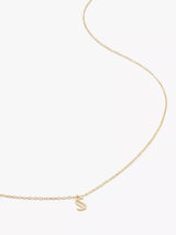 John Lewis Monica Vinader Yellow Gold Small Initial Pendant Necklace- Buy online at McGrocer