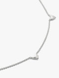 Collier à chaînettes cœur Monica Vinader argent sterling, version UK