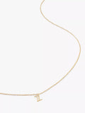 Monica Vinader Yellow Gold Small Initial Pendant Necklace