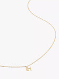 Monica Vinader Yellow Gold Small Initial Pendant Necklace