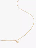 Monica Vinader Yellow Gold Small Initial Pendant Necklace