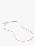 Monica Vinader Round Thin Snake Chain Necklace 41-46cm - British product