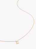 Monica Vinader Yellow Gold Small Initial Pendant Necklace