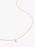 Monica Vinader Yellow Gold Small Initial Pendant Necklace
