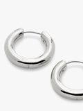 Monica Vinader small hoop earrings sterling silver (British brand)