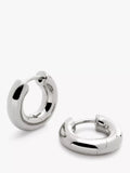 Monica Vinader silver huggie hoop earrings (British brand)