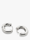 Monica Vinader silver huggie hoop earrings (British brand)