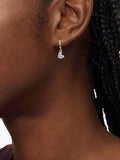 Monica Vinader diamond heart drop earrings silver, UK version
