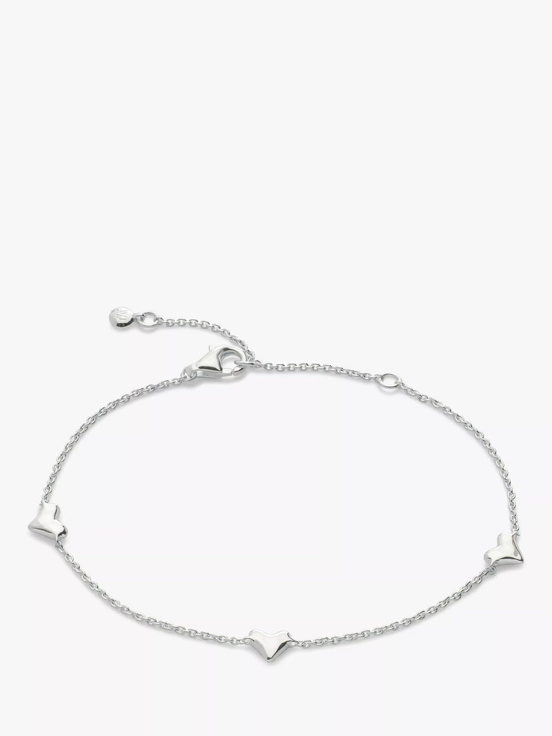 Monica Vinader Heart Chain Bracelet 18.3cm