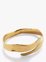 John Lewis Monica Vinader The Wave Wrap Cuff Gold Cuff Bracelet- Buy online at McGrocer
