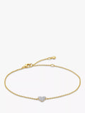 Monica Vinader lab grown diamond bracelet gold, imported from the UK
