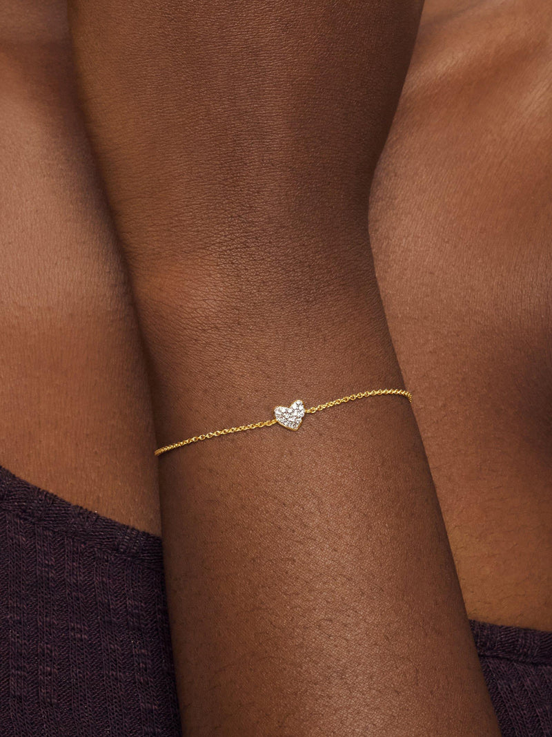 Monica Vinader lab grown diamond bracelet gold, imported from the UK
