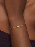 Monica Vinader lab grown diamond bracelet gold, imported from the UK