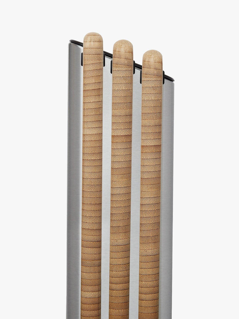 Joseph Joseph Folio bamboo chopping boards set stainless steel case - British product