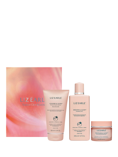 John Lewis Radiant Glow Skincare Routine Gift Set with Cleanser, Tonic, and Moisturiser- Buy online at McGrocer