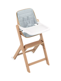 Maxi-Cosi adjustable wooden highchair with baby and toddler kit, imported from the UK