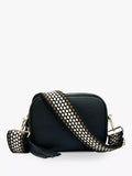 Apatchy London leather crossbody bag with spots (British brand)
