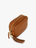 Apatchy London leather crossbody bag with cheetah strap - British product