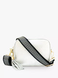 Apatchy London Chevron Strap Leather Cross Body Bag
