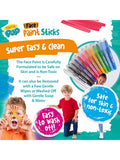 Paint Pop face paint sticks 12-pack, imported from the UK