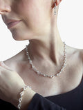 Nina B sterling silver keyhole bracelet, imported from the UK