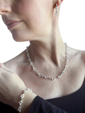 Nina B sterling silver keyhole bracelet, imported from the UK