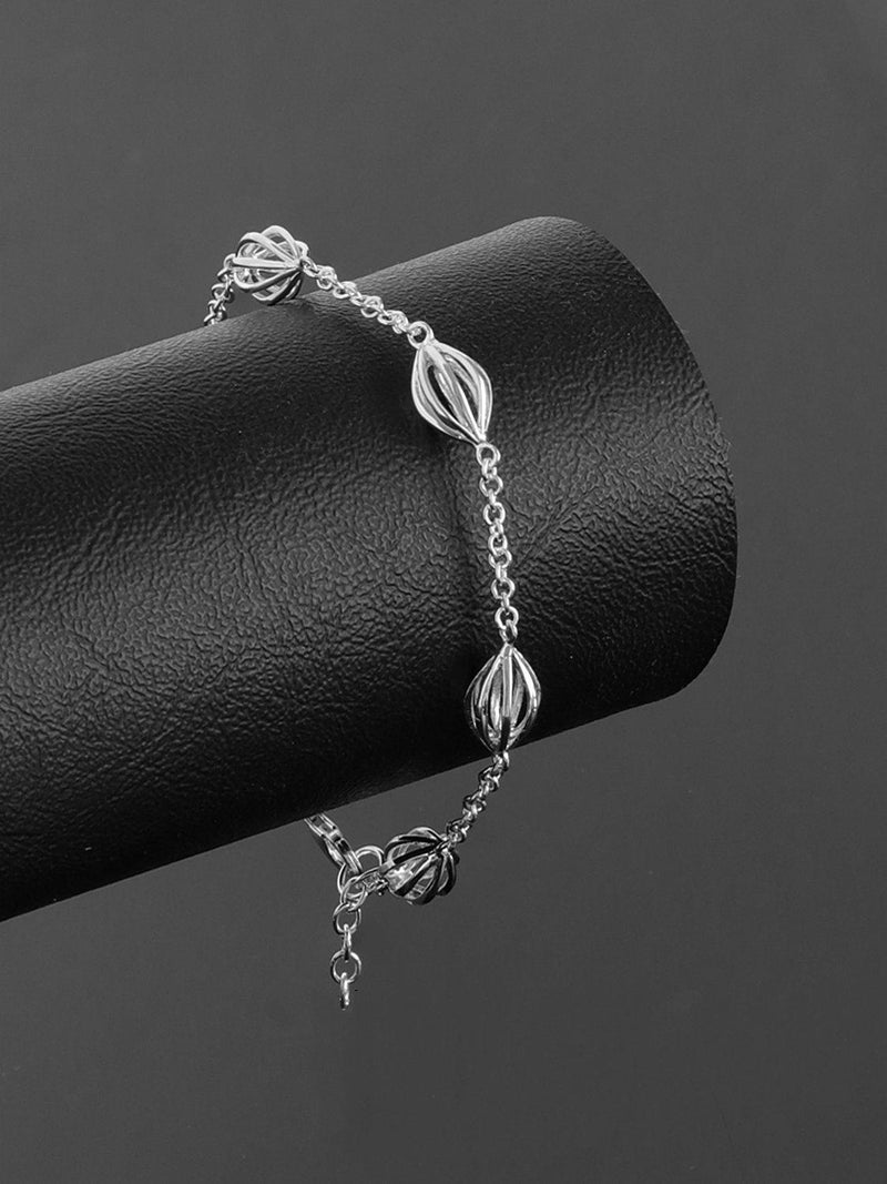 Nina B lantern chain bracelet silver, imported from the UK