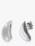 Nina B double fold stud earrings sterling silver - British product