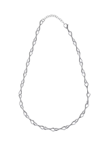 John Lewis Nina B Sterling Silver Keyhole Necklace, 50-55cm- Buy online at McGrocer