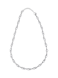 Nina B sterling silver keyhole necklace long 50-55cm - British product