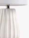 John Lewis Mini Luka ceramic table lamps white, imported from the UK