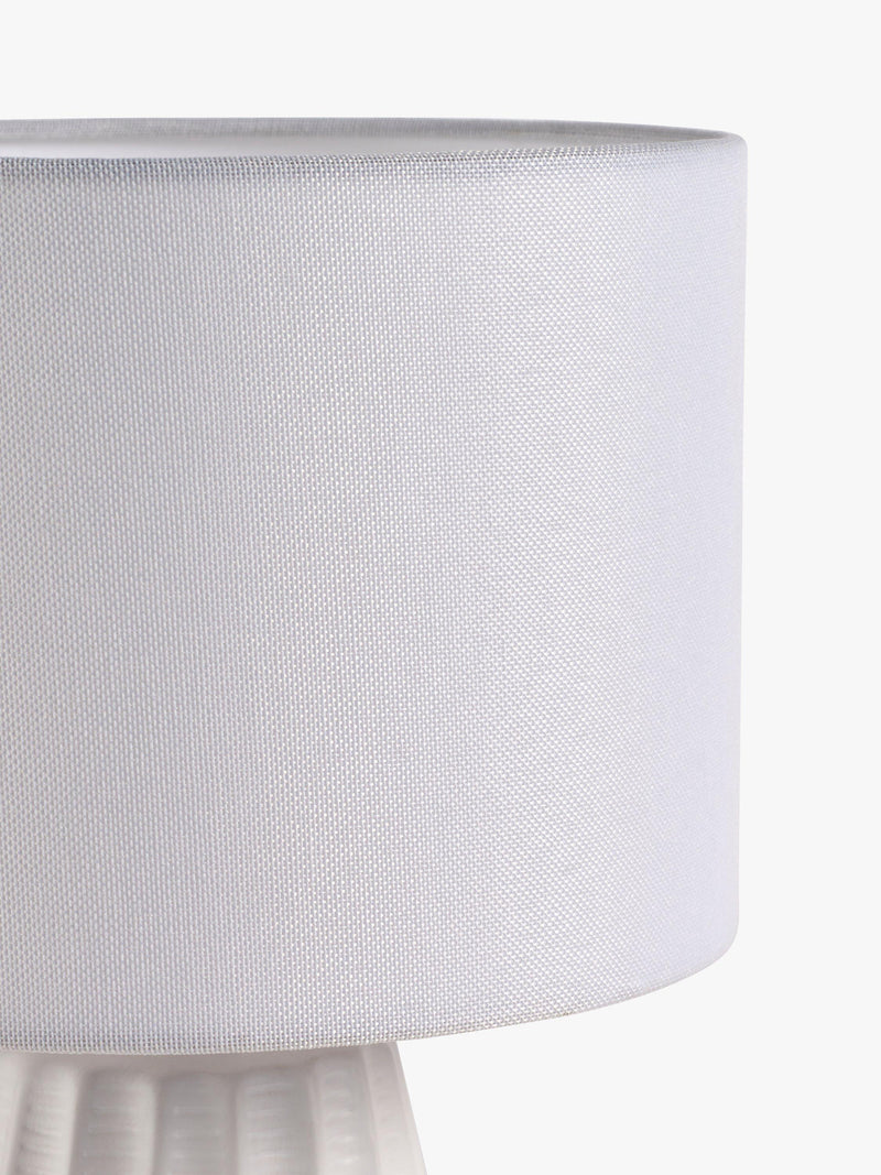 John Lewis Mini Luka ceramic table lamps white, imported from the UK