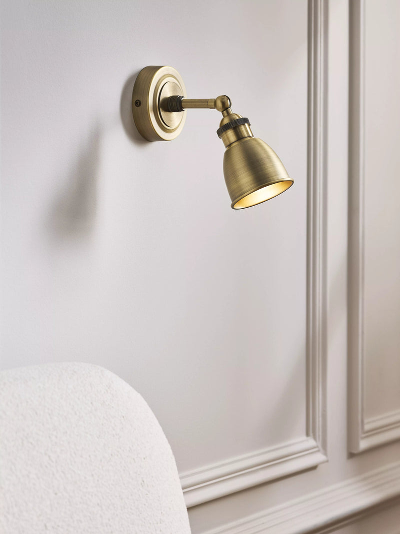 John Lewis Baldwin single spotlight antique finish, UK version