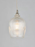 John Lewis Fulbrook clear glass ceiling shade, easy-fit, UK version