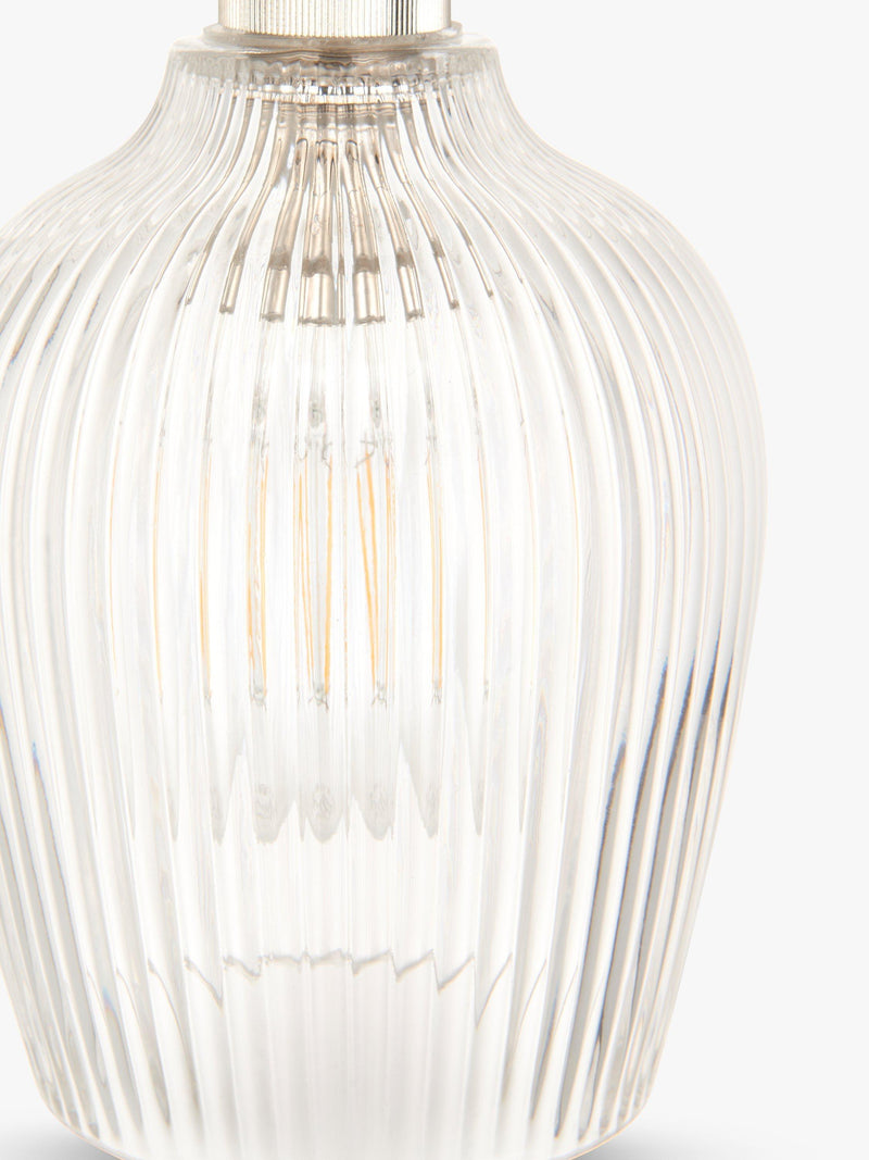 John Lewis Fulbrook clear glass ceiling shade, easy-fit, UK version