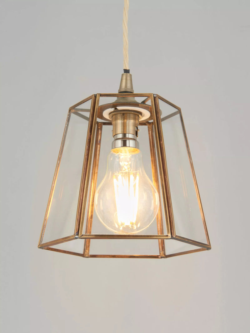 John Lewis brass lantern shade (British brand)