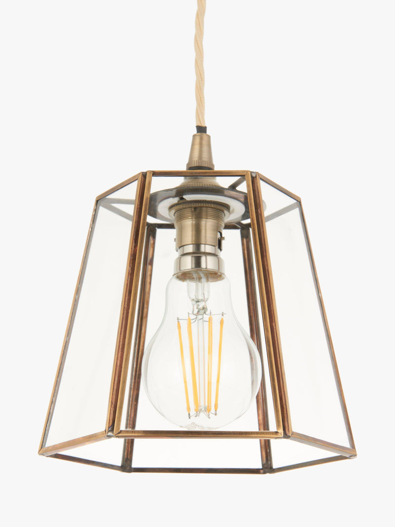 John Lewis brass lantern shade (British brand)
