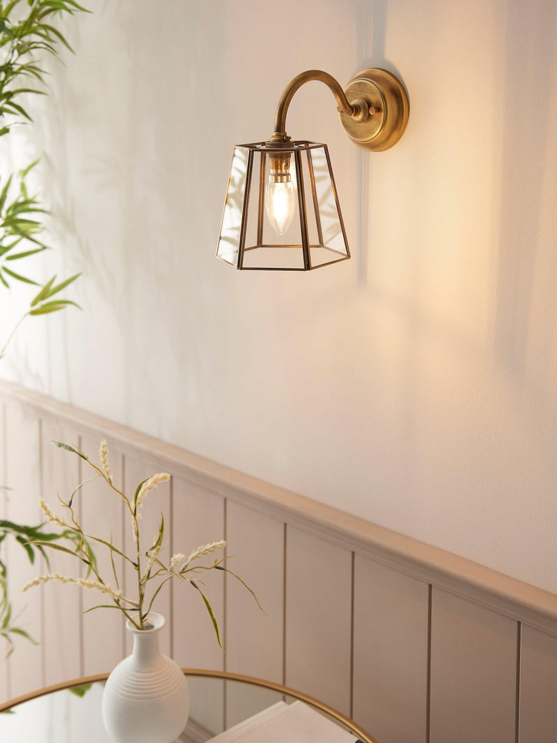 John Lewis brass lantern shade (British brand)
