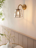 John Lewis brass lantern shade (British brand)