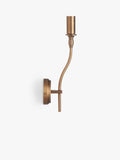 John Lewis Elk wall light fitting in matt antique brass, imported from the UK