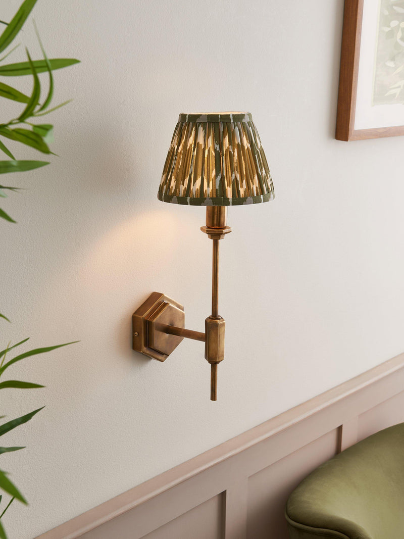 John Lewis hex wall light antique finish H31.5cm, imported from the UK