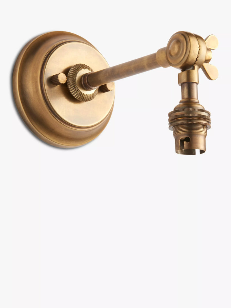 John Lewis wall light aged brass, imported from the UK