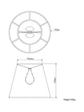 John Lewis Sophia Pleated Candle Lampshade H11.5x17cm - British product