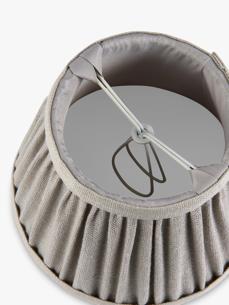 John Lewis Sophia Pleated Candle Lampshade H11.5x17cm - British product