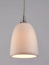 John Lewis John Lewis Textured Porcelain Lamp Shade, White- Buy online at McGrocer