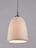 John Lewis textured porcelain lamp shade white (British brand)