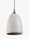 John Lewis textured porcelain lamp shade white (British brand)