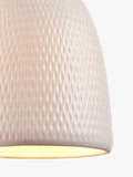 John Lewis textured porcelain lamp shade white (British brand)